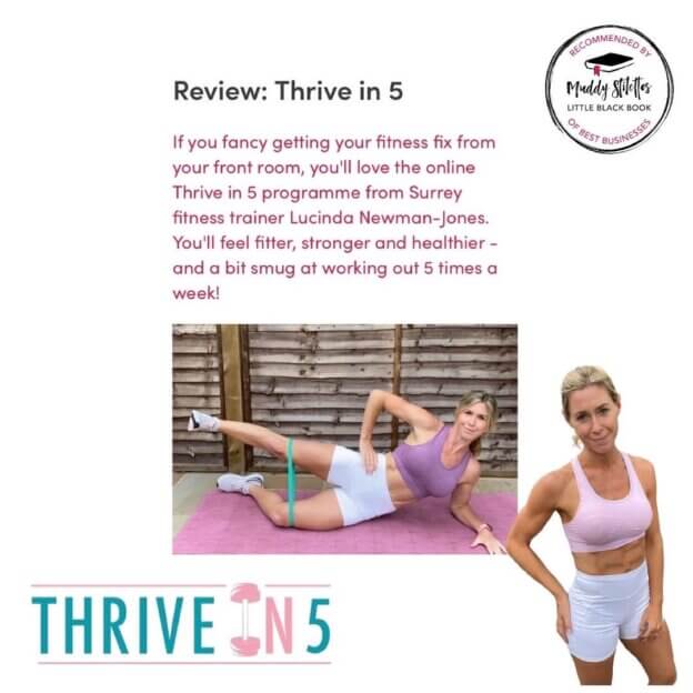 REVIEW OF “THRIVE IN 5” FROM MUDDY STILETTOS